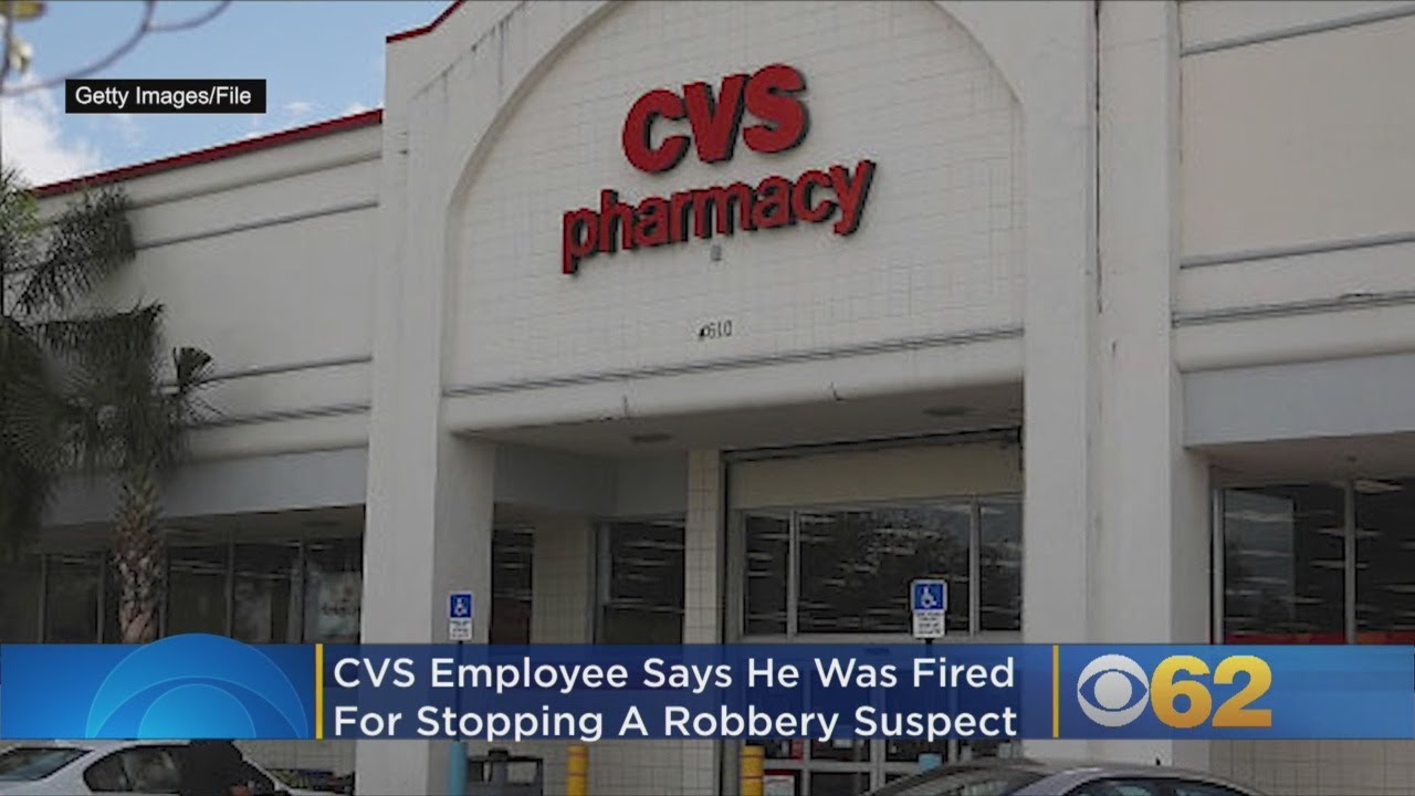 CVS Employees Fired After Tackling Robbery Suspect - YouTube