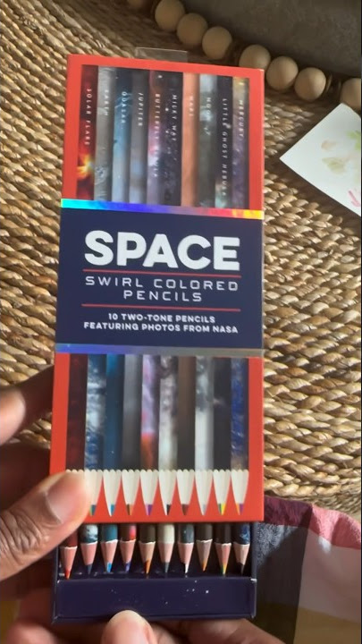 Space Swirl Colored Pencils: 10 Two-tone Pencils Featuring Photos