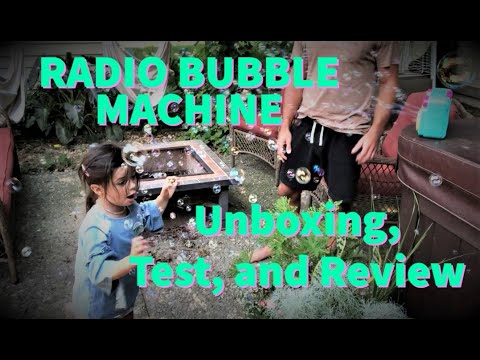 Radio Bubble Machine - Unboxing, Test, and Review