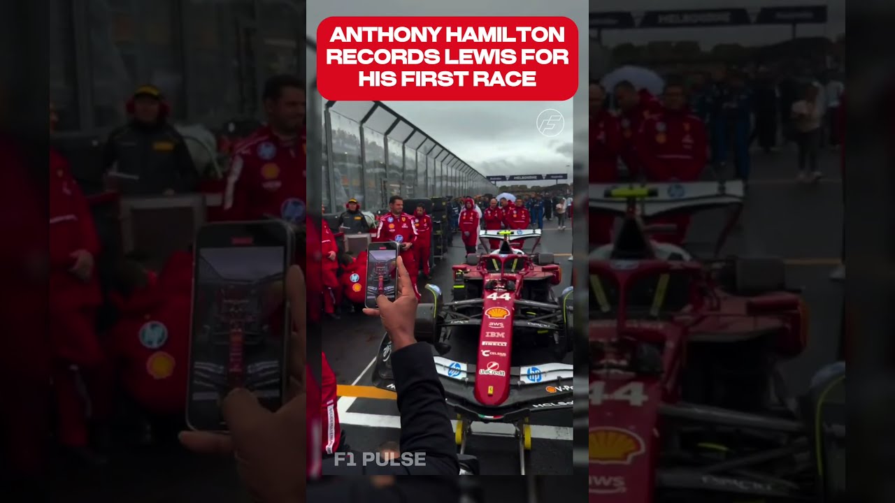 Anthony Hamilton Records His Son Before FIRST Race As A Ferrari Driver