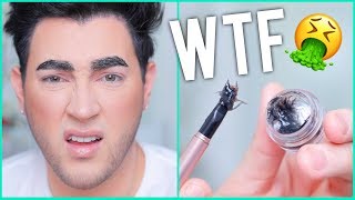 VIRAL KOREAN JELLY EYEBROW EXTENSIONS TESTED! WTF!