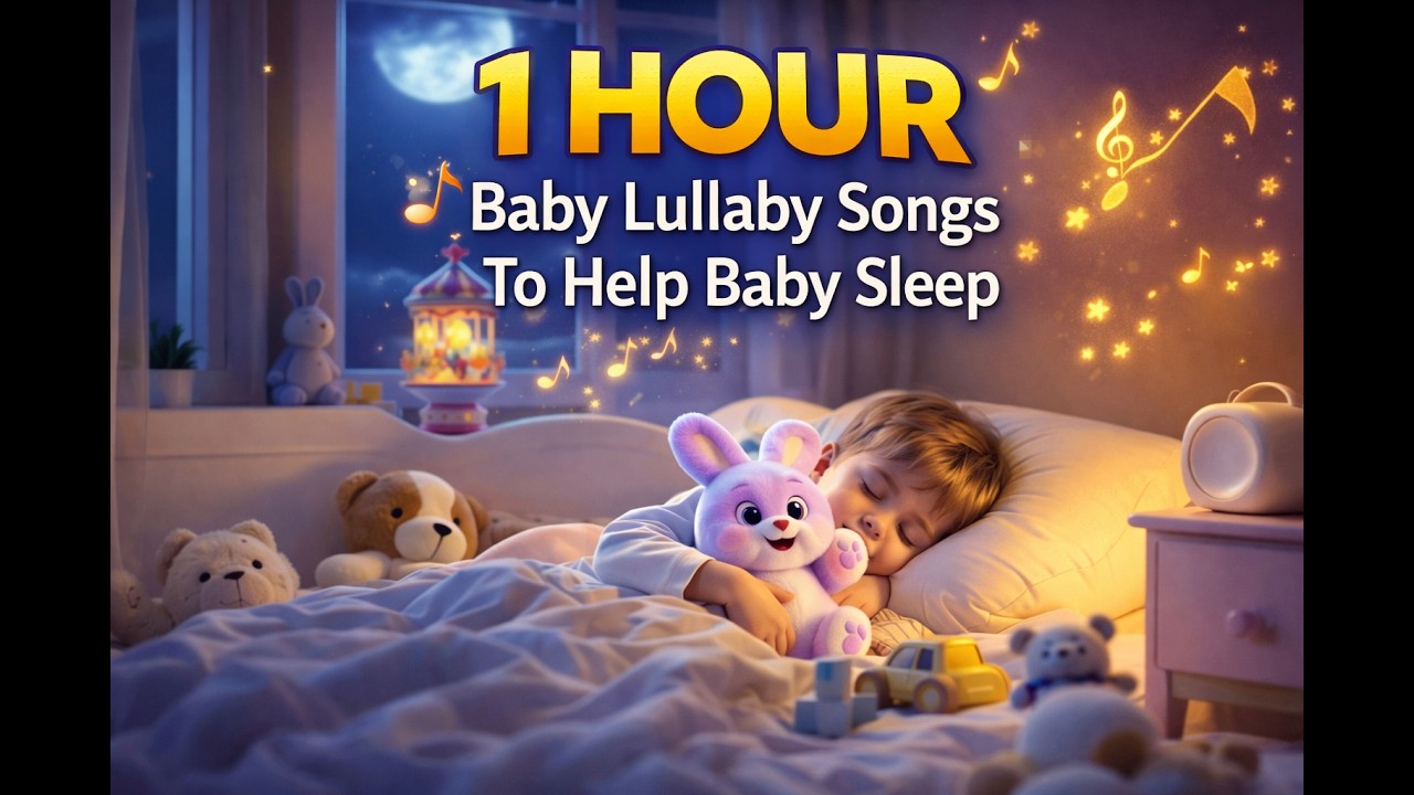 Lullaby for Babies To Go To Sleep 💤 1 HOUR Baby Lullaby Songs | Fuzzy Lulu’s Dreamtime 🌙