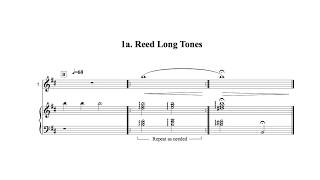 1a. Long Tones for Oboe Reed オーボエ・リードの為のロングトーン