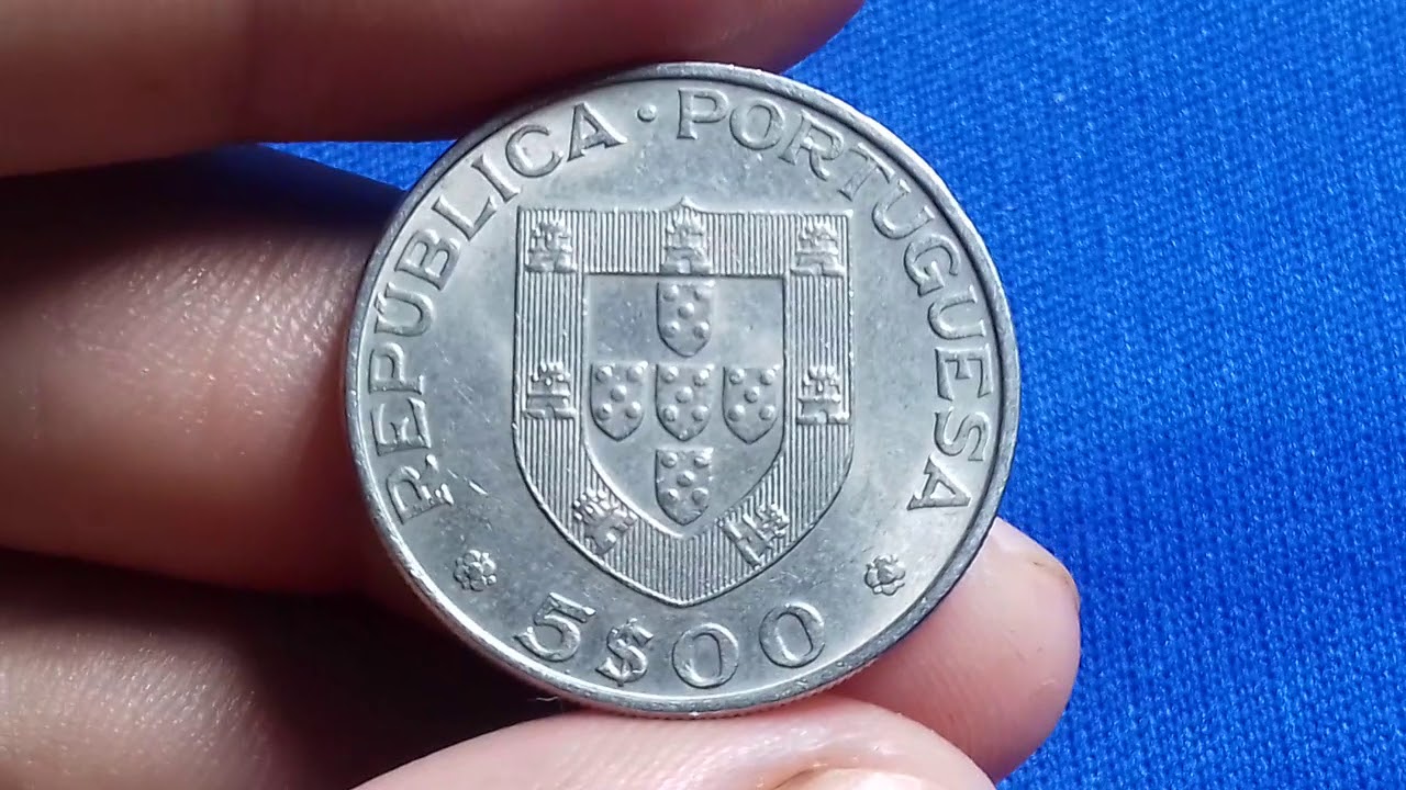 5$00 escudos comemorativa da morte de Alexandre Herculano 1977