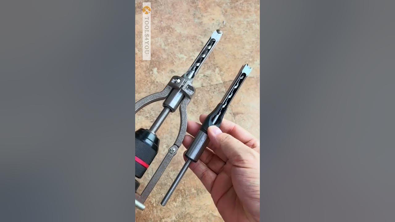 Woodworking square hole drill bit  #tools #hardwaretools