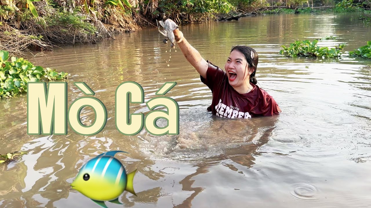 Thực Hang Móc Cá Sạch Ao Trúng Mánh  Đầy 1 Thùng Cá Lau kiếng…#ngocthamvlog 