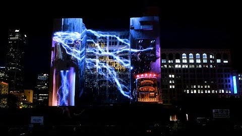 3D Projection Mapping - Los Angeles - Disappearing Building