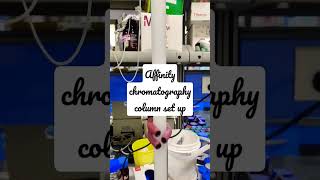 Affinity chromatography set up at lab ll Life sciences ll Biotechnology