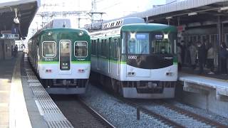 【8連通勤準急！】京阪電車 6000系6010編成 通勤準急淀屋橋行き 牧野駅