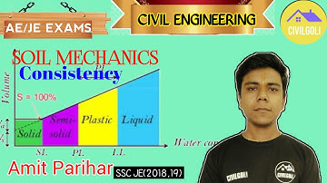Consistency of Soil | Soil Mechanics | By: Amit Parihar