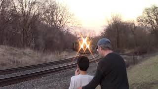 MVI 0916 csx Q138 intermodal & csx coal train at Shenandoah junction wv
