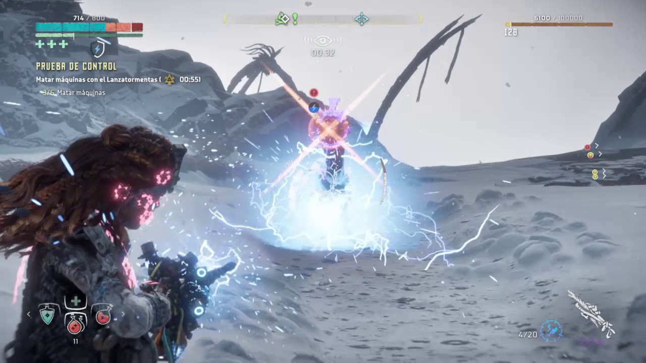 Horizon Zero Dawn, Prueba de control, Lanzatormentas, Ultradificil