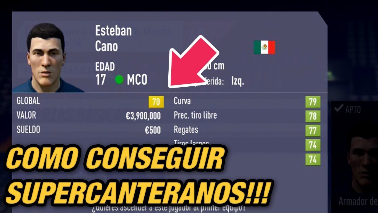 COMO CONSEGUIR SUPER CANTERANOS en Modo Carrera - FIFA 18 - YouTube