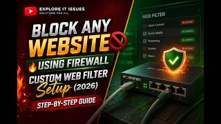 Block Any Website Using Firewall (Live Demo) | Custom Web Filter Setup 2026 | Fortinet Firewall
