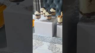 Luxury Mini Dessert Table Setup | Party Dessert Ideas #desserttable #luxurydesserts #minidesserts