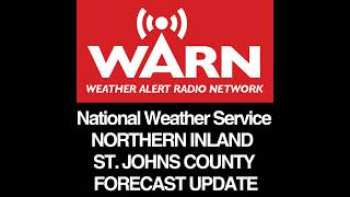 NORTHERN INLAND ST. JOHN'S COUNTY FLORIDA FORECAST - UPDATE
