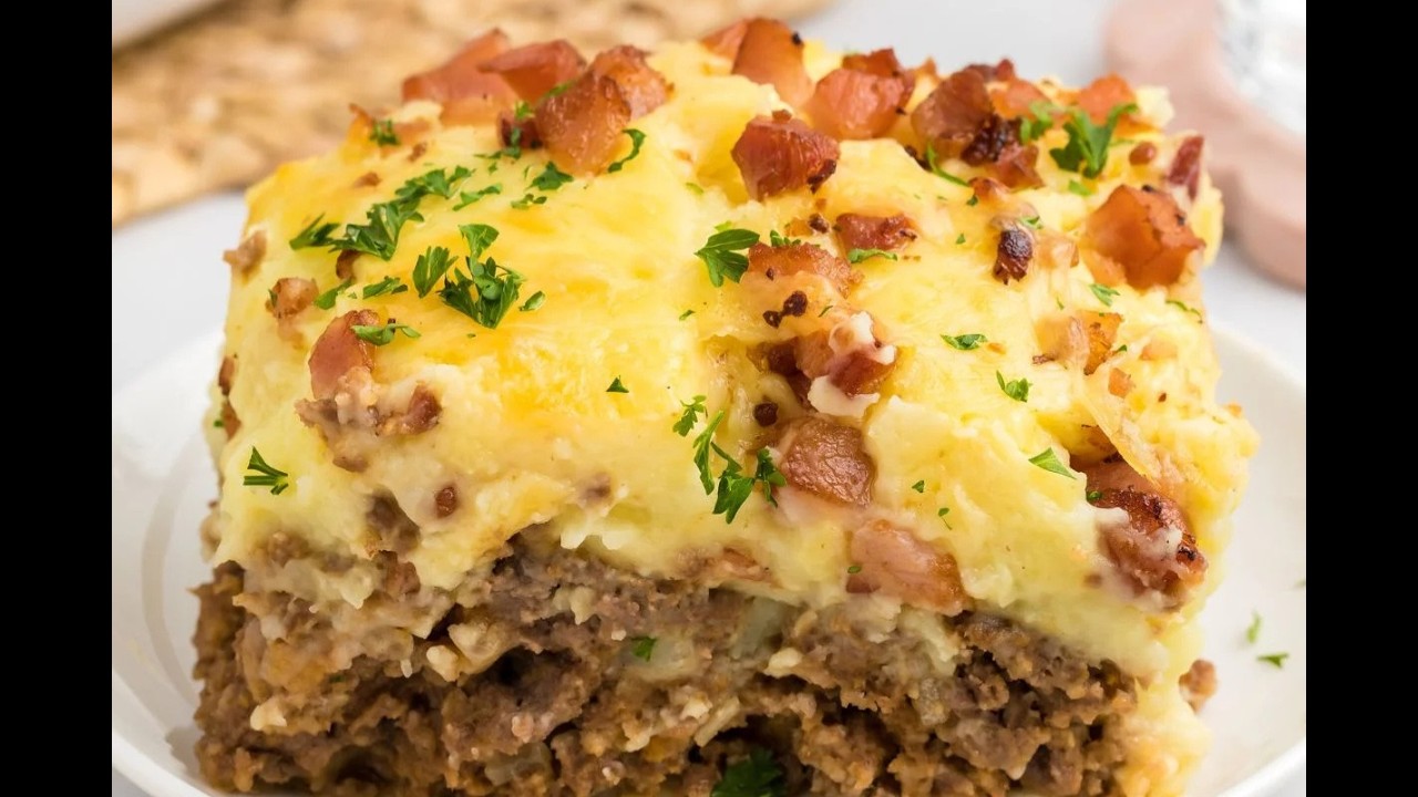 Cheesy Meatloaf Casserole Recipe | The Ultimate Meatloaf & Mashed Potato Comfort Food