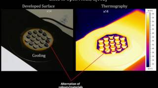 Smart patterned surfaces with programmable thermal emissivity  - Hexagonal lattice - Close to open