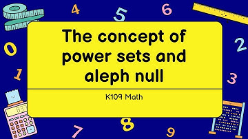 Power sets and aleph null