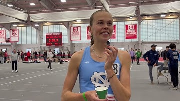 Vera Sjöberg Claims Runner-Up Finish in Elite 3K in UNC Track Debut