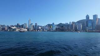 Hong kong victoria harbour stock footage