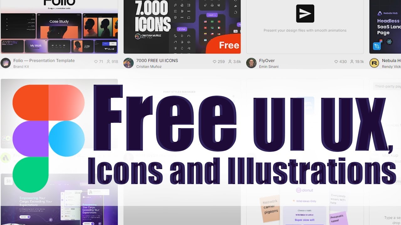 FREE WEB TEMPLATE ILLUSTRATION ICONS | FIGMA TUTORIAL FOR BEGINNERS ...