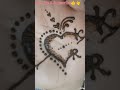 Simple mehndi design front hand   letter