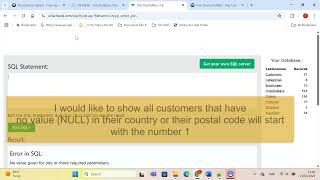 SQL - Where Query
