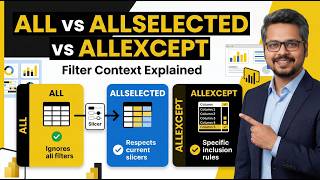 Power BI ALL vs ALLSELECTED – ALLEXCEPT কোথায় Use করবেন? Power BI Bangla Tutorial