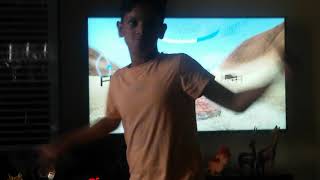 Playing Alphat 8 On A Tv In Niravs House