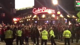 Huge gathering outside Fenway Park after Red Sox win World Series