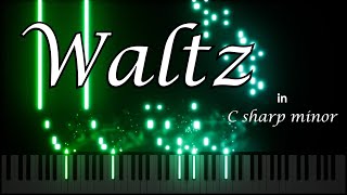 Waltzing fast, and it sounds a little like a mazurka (Waltz in C sharp minor)