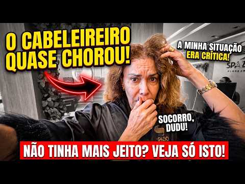 ACABOU COM O MEU CABELO?! 😱 A transformação chocante da Comadre no salão! | JOANNA MARIA