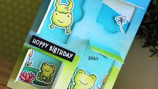 How to make a peekaboo tri-fold card