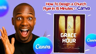 How to Create a Stunning Church Flyer in Canva | Step-by-Step Twi Tutorial