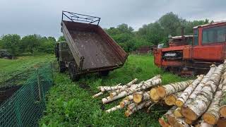 На ГАЗоне-66 за дровами в дождь! On a GAZ-66 truck for firewood in the rain