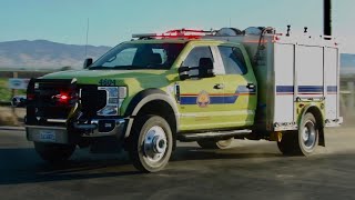 New Cal Oes Type 6 And Wildland Fire Trucks Responding To Huge Veg Fire Salida Ca