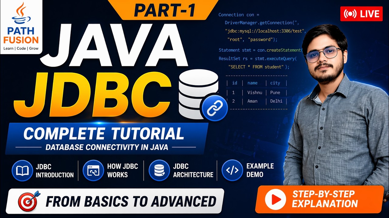 JDBC Tutorial 1 | Introduction to JDBC | Java JDBC Series| jdbc by ...