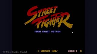 Playing Street Fighter 1 😂 (In the Street Fighter 6 arcade)