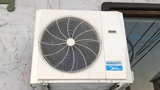 Brand new 2 ton Comfort maker ductless mini split air conditioner running on a cold 2 degree day screenshot 5