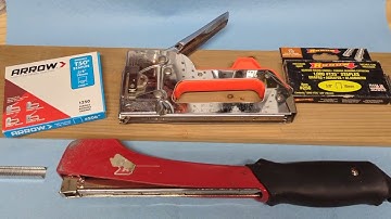 HOW TO LOAD AND OPERATE THE ARROW T2025 STAPLE GUN AND HT50I HAMMER STAPLER🛠️