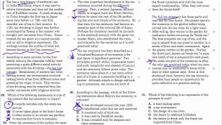 SHSAT - reading passage 5 (#29 - #32)
