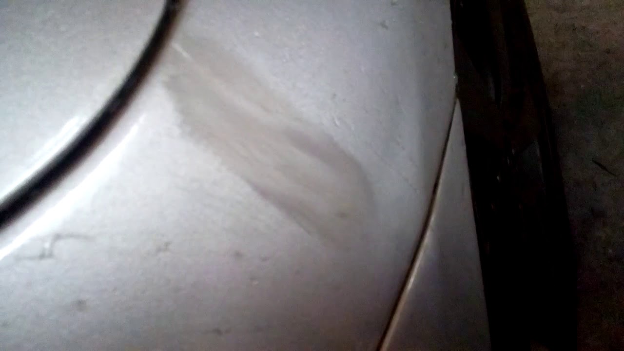 как убрать подтек на лаке автомобиля часть 4