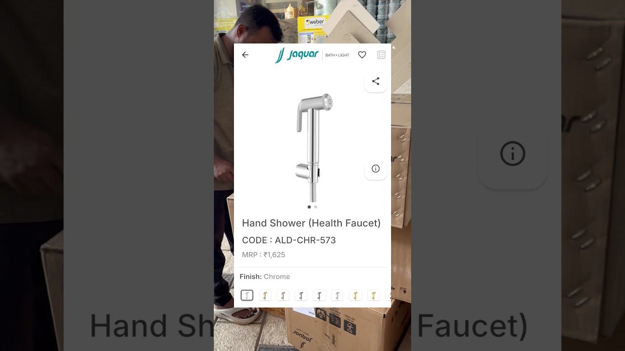 Jaquar ALD-CHR-573 health faucet with smooth flow, durable build and premium colour options. Kerala!