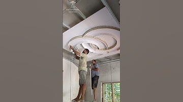Round design making #shorts #trending #gypsum #gypsumdesign #ceiling #falseceiling #interiordesign