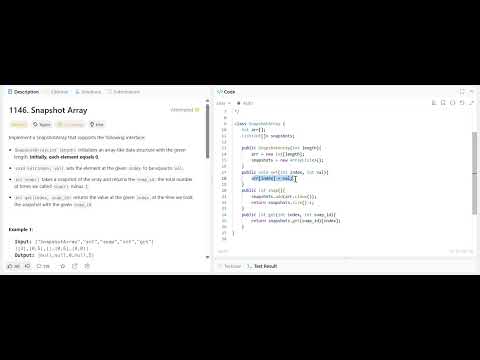 Leetcode 1146 Snapshot Array - Brute Force