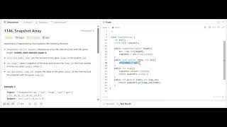 Leetcode 1146 Snapshot Array - Brute Force