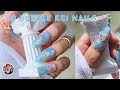 3D Bubble Koi Nails 🌊🐠🌸 - Watch Me Work