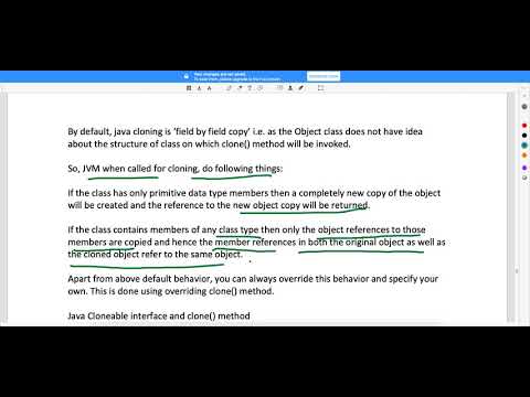How Cloning Works in Java Video-17