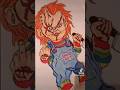 Drawing Chucky Horror Sketch